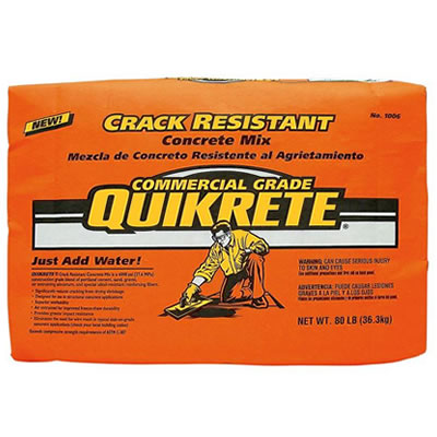Crack Resistant Concrete Mix