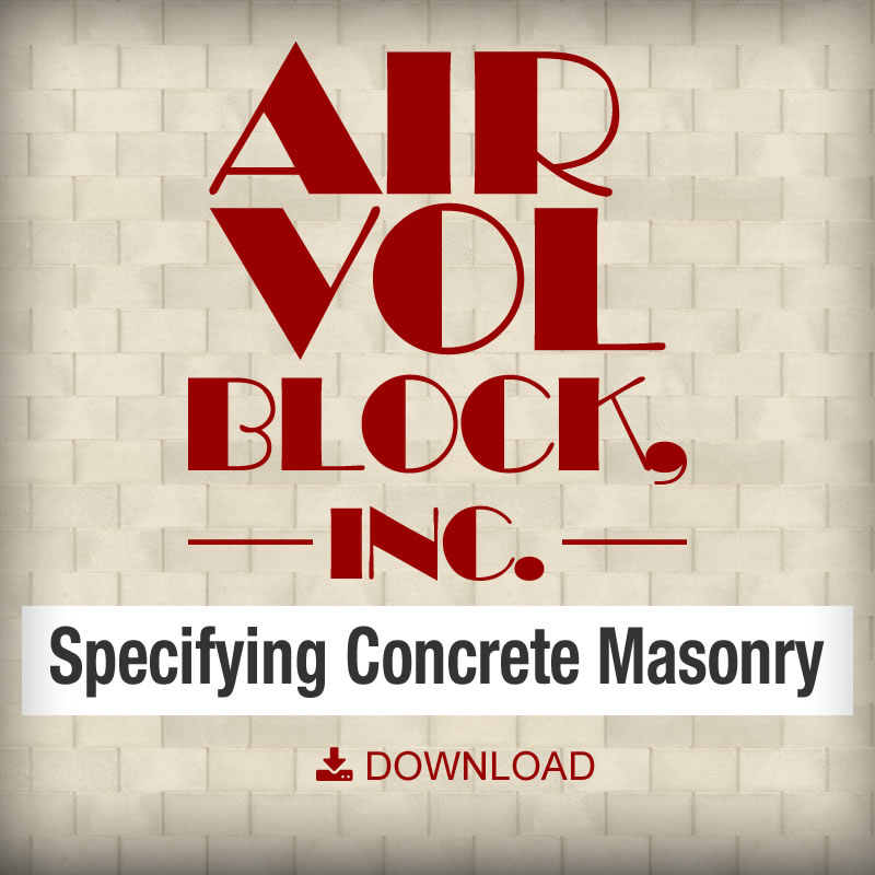Specifying concrete masonry