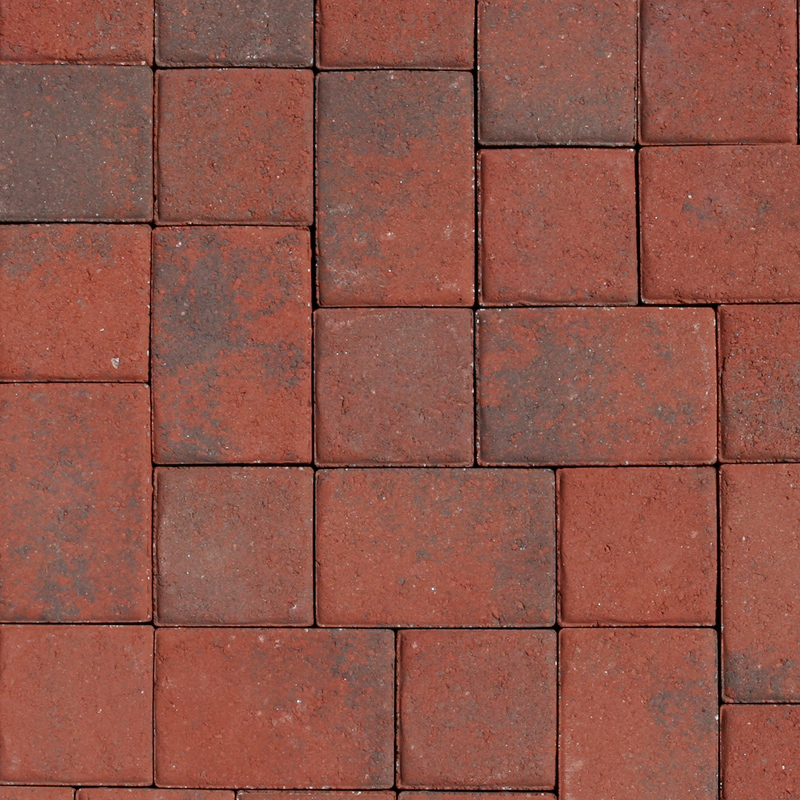 Roman Cobble Red Charcoal
