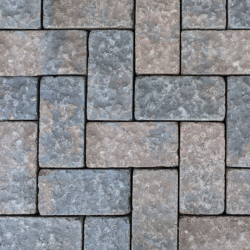 thin joint permeable paver euro texture brown charcoal