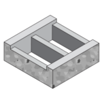 12x4x16 Bond Beam Slump