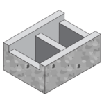12x6x16 Bond Beam Slump