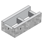 8x6x16 Bond Beam Slump