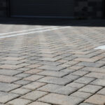parking lot permeable pavers with a pattern durable by AirVol Block