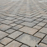 parking lot permeable pavers with a pattern durable by AirVol Block