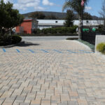 parking lot permeable pavers with a pattern durable by AirVol Block